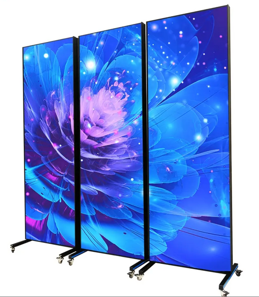 Indoor and outdoor LED advertising screen 2.5 pich. High gloss. 78.7402 height 27.5591 width.