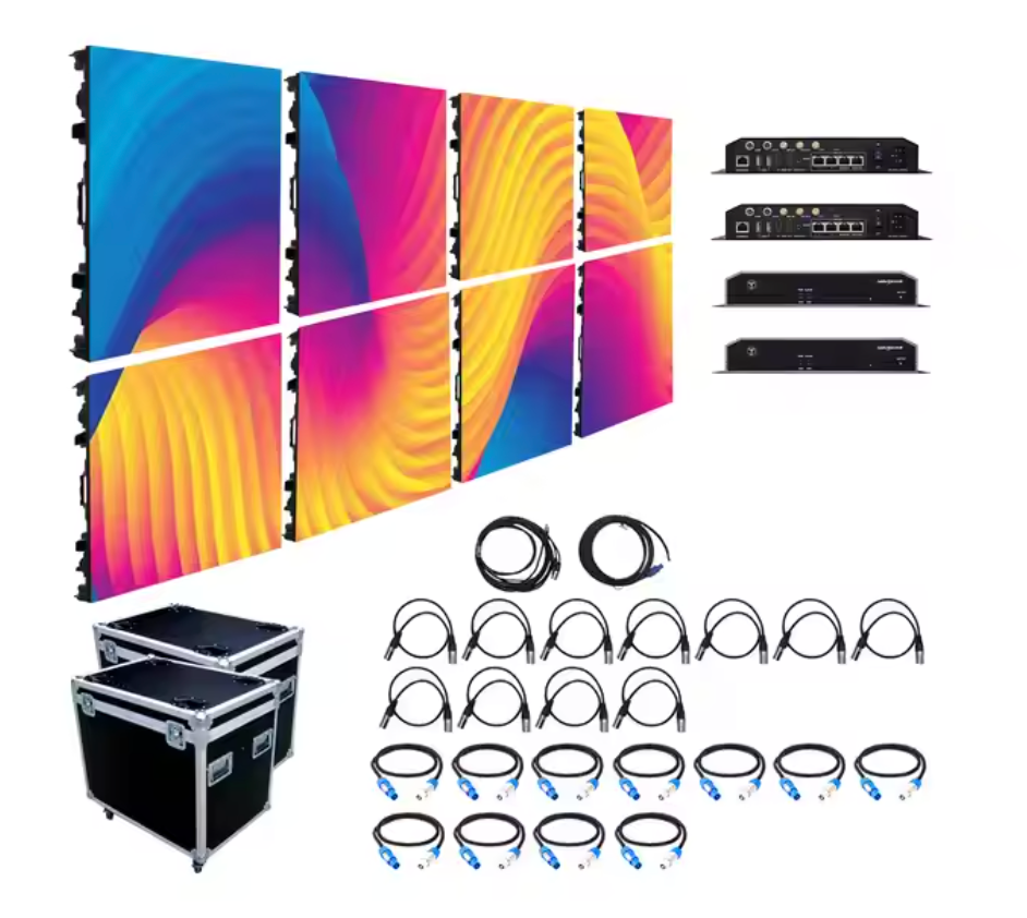 2.9 pich LED Advertising Screen, measurements length 196.85 x 78.74 high. Novastar processor. RENTAL