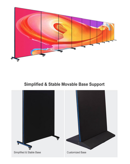 Indoor and outdoor LED advertising screen 2.5 pich. High gloss. 78.7402 height 27.5591 width.